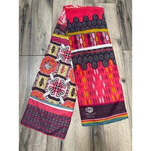 Ford Warriors In Pink Multicolored Patterned Scarf